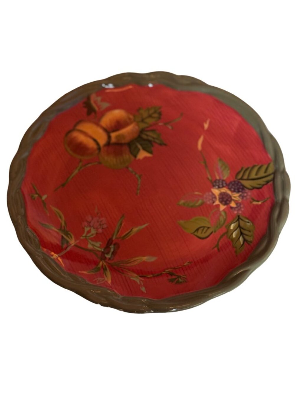Tracy Porter Octavia Hill Collection Dinner Plate Hand-Painted Floral - Picture 2 of 8